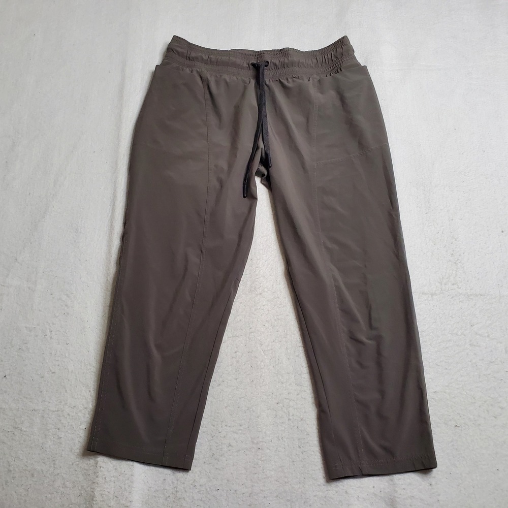 Prana Womens Pants Gray Hiking Outdoor Athletic Cropped Size Small